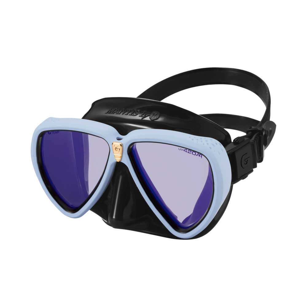 Mantis LVR BK Silicone UV420+AR - Rubber Shell Blue