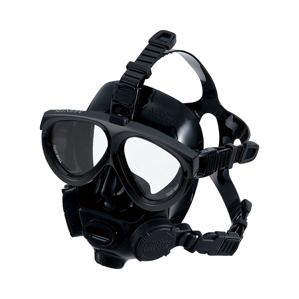 Mantis Fullface Black Silicone - Black